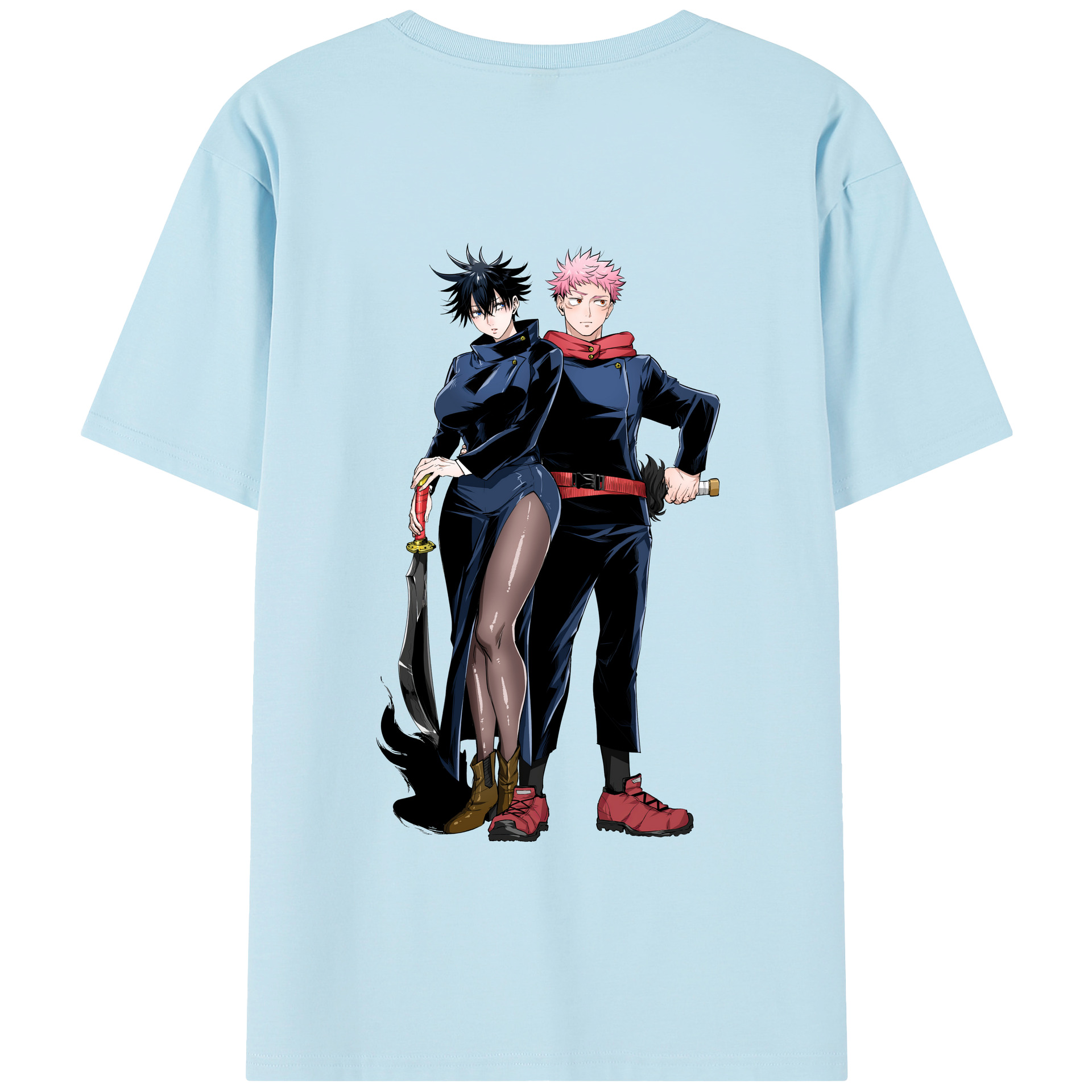 （画像用） 呪術廻戦 Jujutsu Kaisen 綿100％半袖Tシャツ（背面プリント）